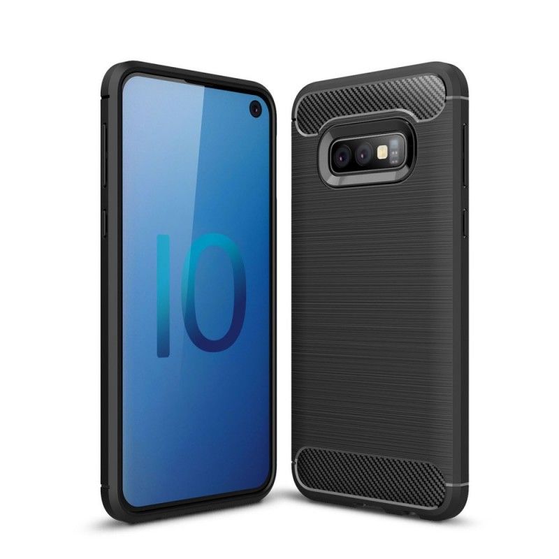 Coque Samsung Galaxy S10e Fibre Carbone Brossée