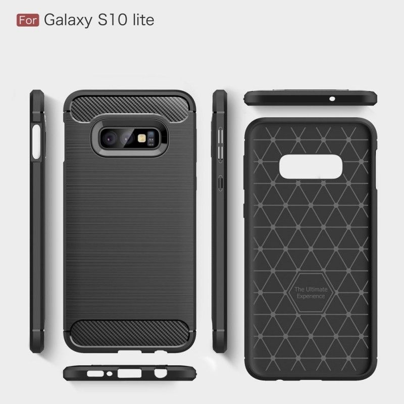 Coque Samsung Galaxy S10e Fibre Carbone Brossée