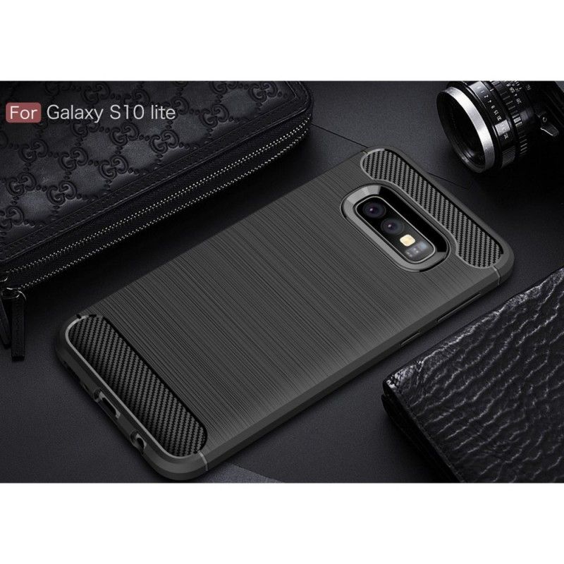 Coque Samsung Galaxy S10e Fibre Carbone Brossée