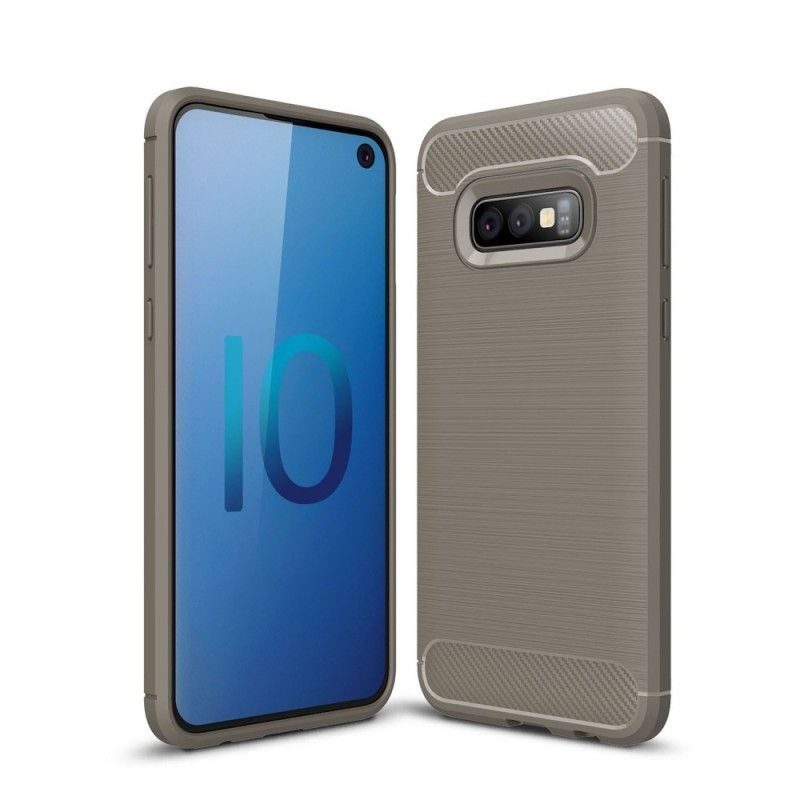 Coque Samsung Galaxy S10e Fibre Carbone Brossée