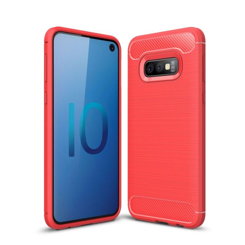 Coque Samsung Galaxy S10e Fibre Carbone Brossée