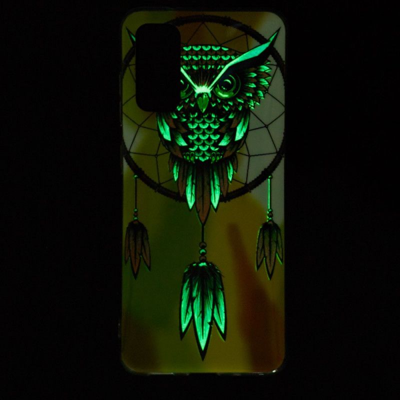 Coque Samsung Galaxy S20 Attrape Rêves Hibou Fluorescente