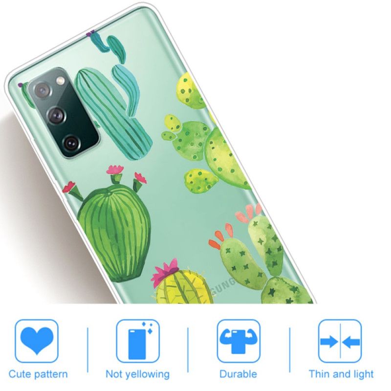 Coque Samsung Galaxy S20 Fe Cactus Aquarelle