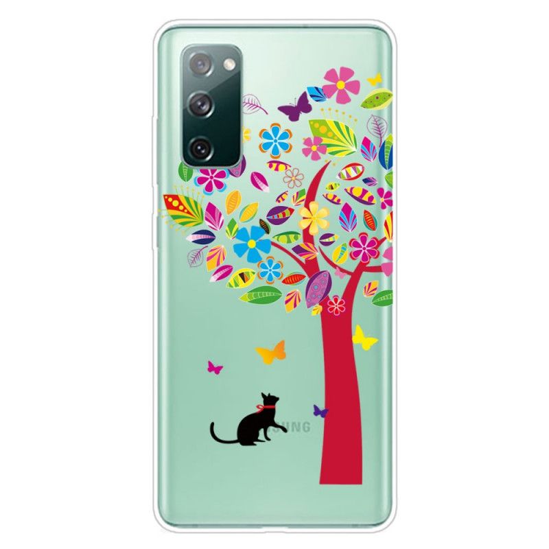 Coque Samsung Galaxy S20 Fe Chat Sous L'arbre