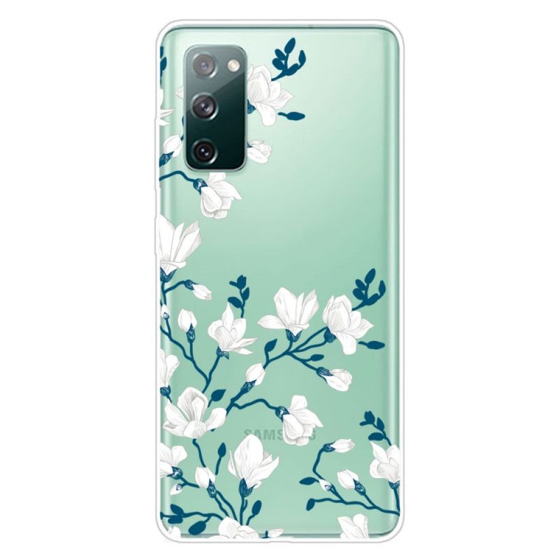 Coque Samsung Galaxy S20 Fe Fleurs Blanches