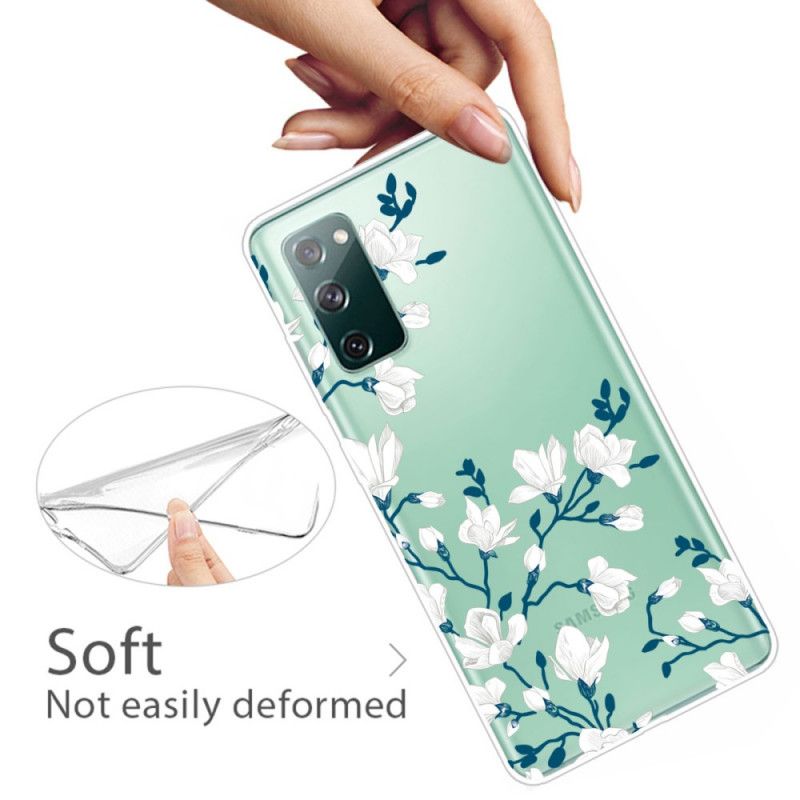 Coque Samsung Galaxy S20 Fe Fleurs Blanches