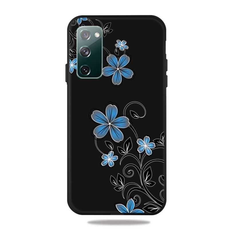 Coque Samsung Galaxy S20 Fe Fleurs Bleues