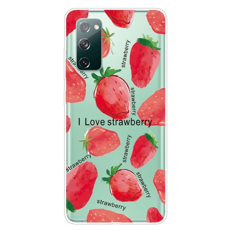 Coque Samsung Galaxy S20 Fe Fraises / I Love Strawberry