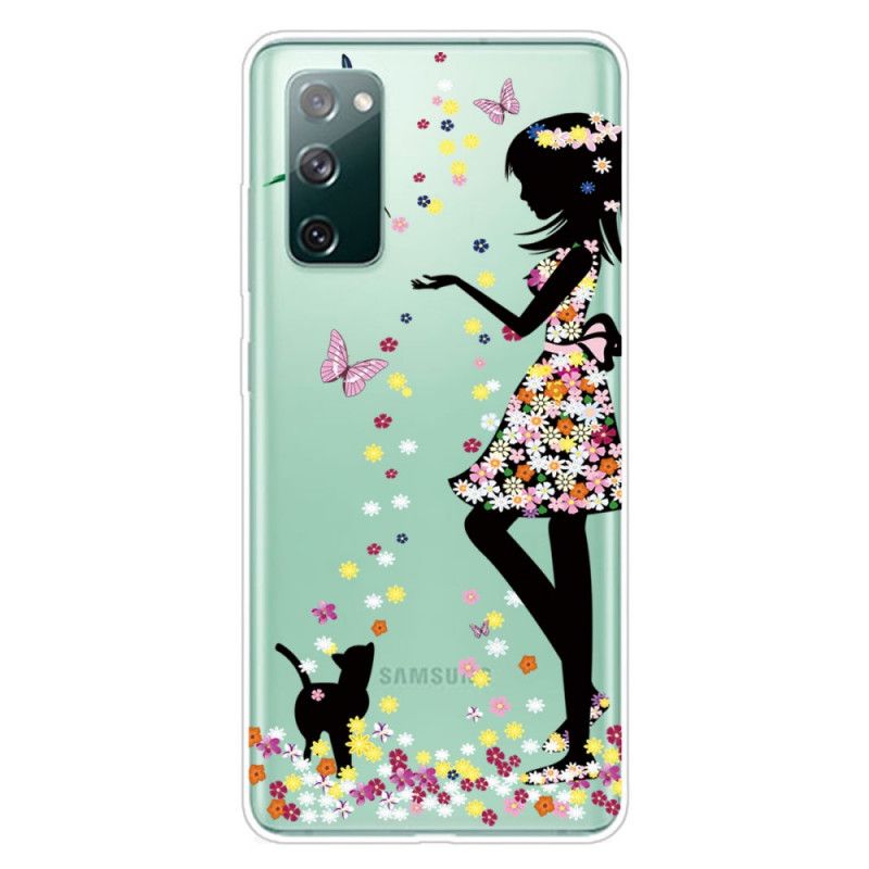 Coque Samsung Galaxy S20 Fe Jolie Tête Fleurie