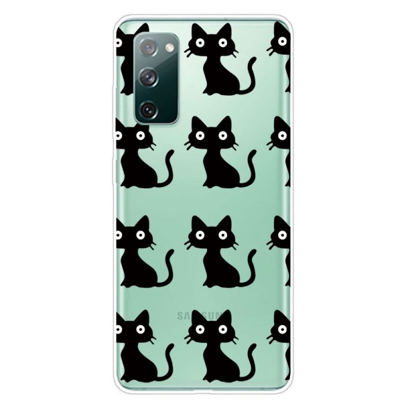 Coque Samsung Galaxy S20 Fe Multiples Chats Noirs