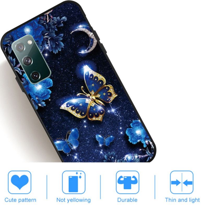 Coque Samsung Galaxy S20 Fe Papillon La Nuit