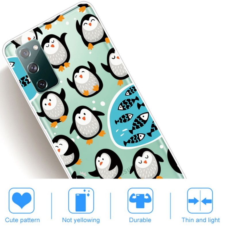 Coque Samsung Galaxy S20 Fe Pingouins Et Poissons