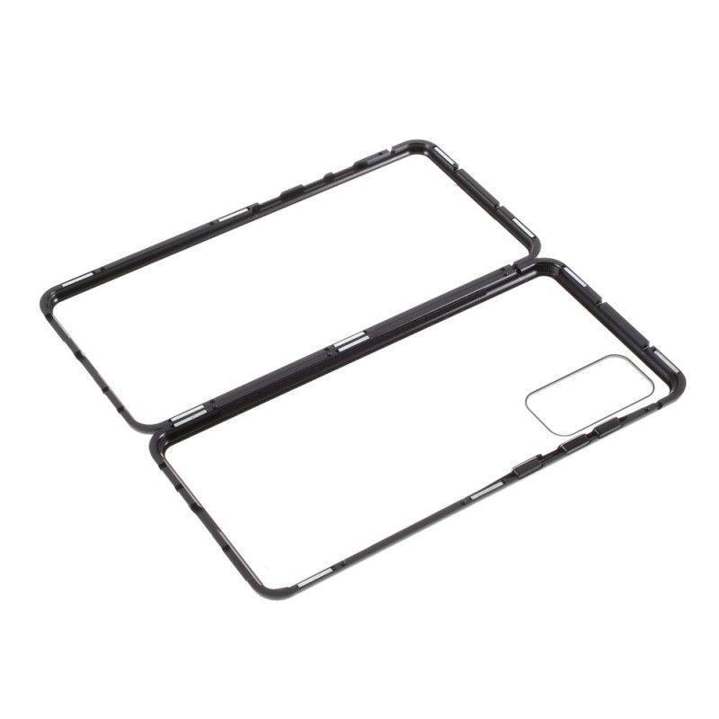 Coque Samsung Galaxy S20 Fe Rebords Métal Et Dos Verre Trempé