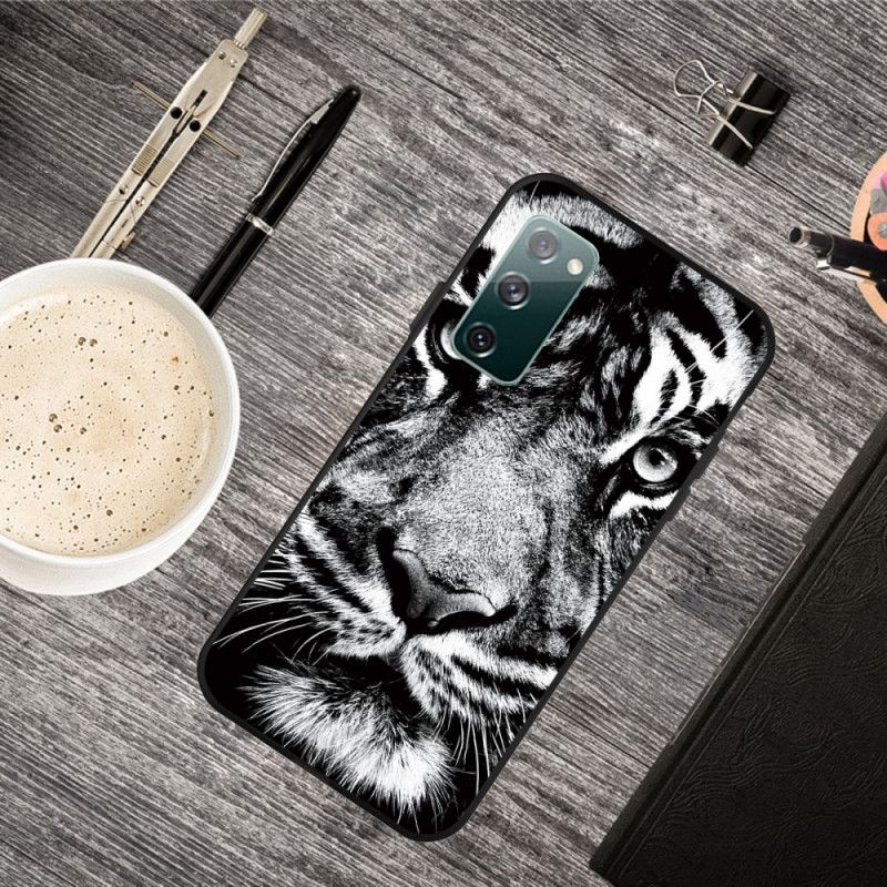 Coque Samsung Galaxy S20 Fe Tigre Noir Et Blanc