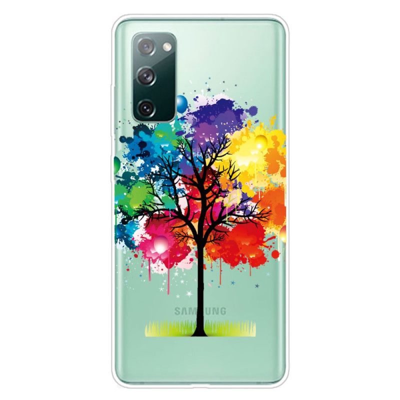 Coque Samsung Galaxy S20 Fe Transparente Arbre Aquarelle