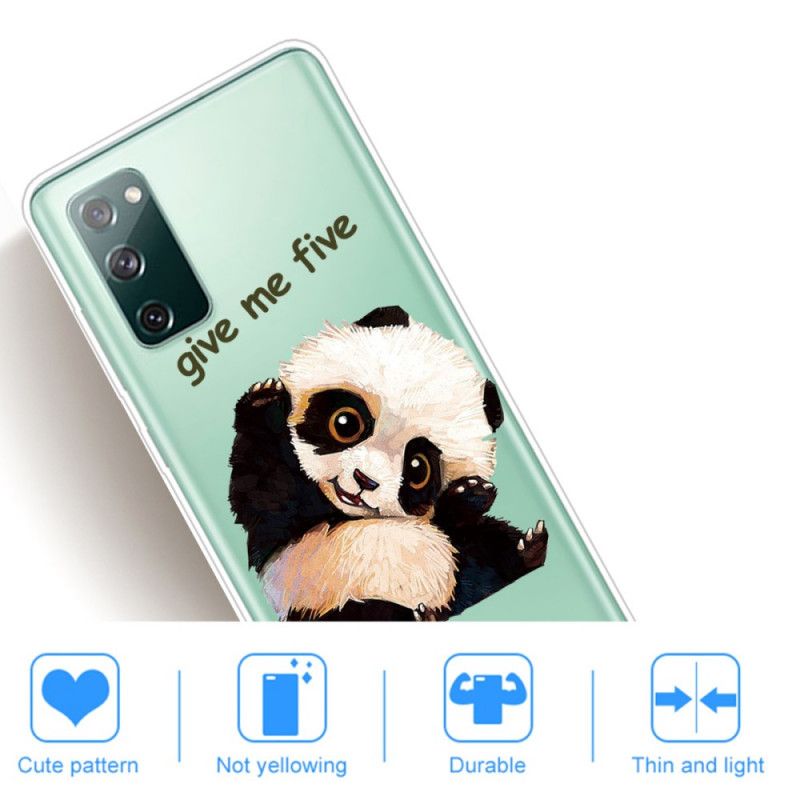 Coque Samsung Galaxy S20 Fe Transparente Panda Give Me Five