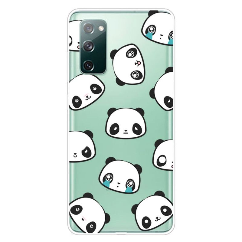 Coque Samsung Galaxy S20 Fe Transparente Pandas Sentimentaux