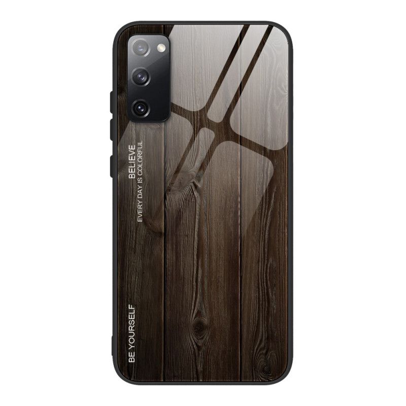 Coque Samsung Galaxy S20 Fe Verre Trempé Design Bois