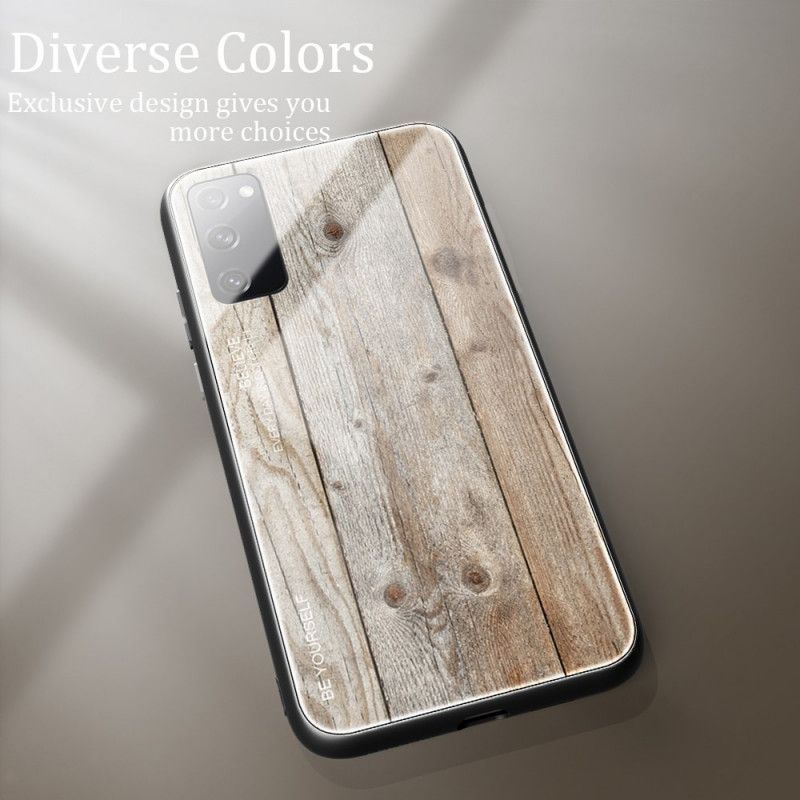 Coque Samsung Galaxy S20 Fe Verre Trempé Design Bois