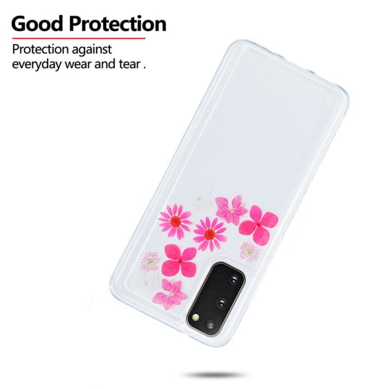 Coque Samsung Galaxy S20 Fleurs Flottantes