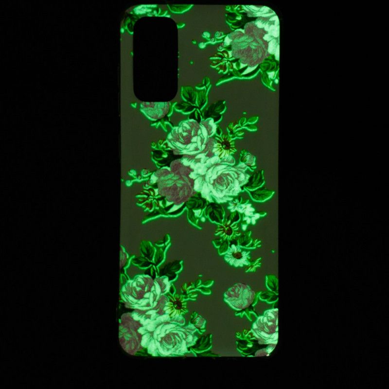 Coque Samsung Galaxy S20 Fleurs Liberty Fluorescente