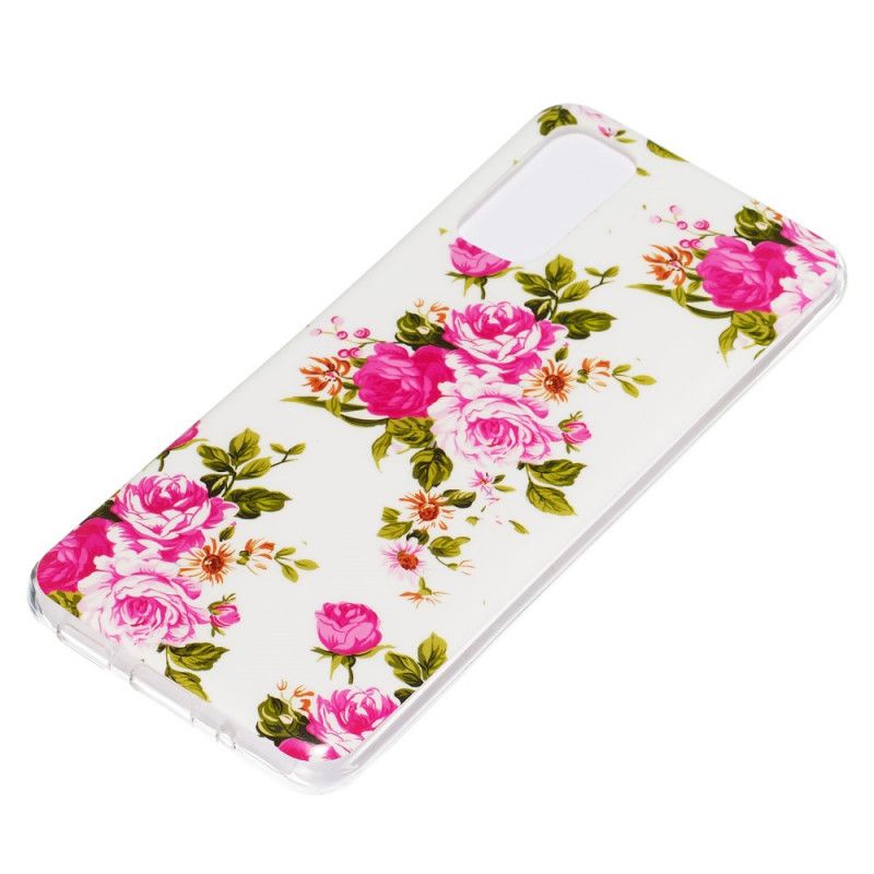 Coque Samsung Galaxy S20 Fleurs Liberty Fluorescente