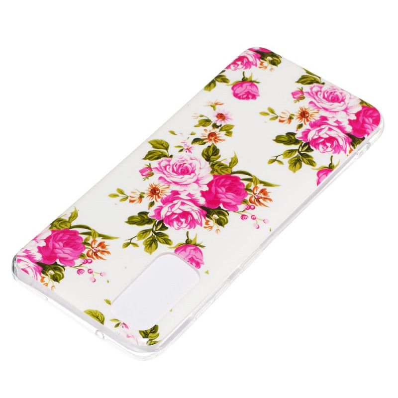 Coque Samsung Galaxy S20 Fleurs Liberty Fluorescente