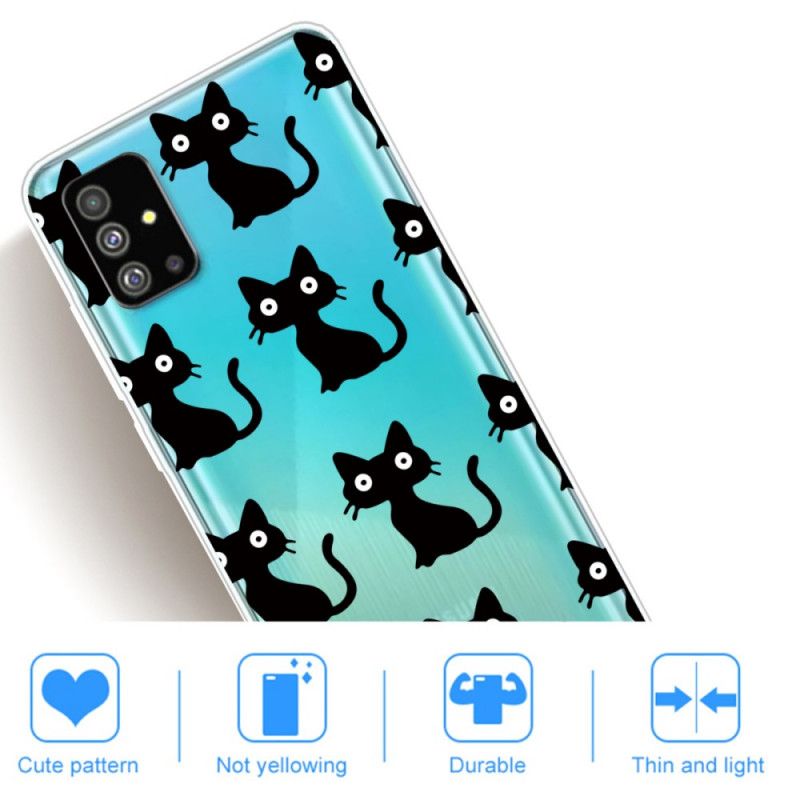 Coque Samsung Galaxy S20 Multiples Chats Noirs