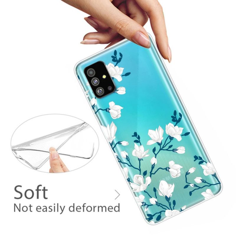 Coque Samsung Galaxy S20 Plus / S20 Plus 5g Fleurs Blanches