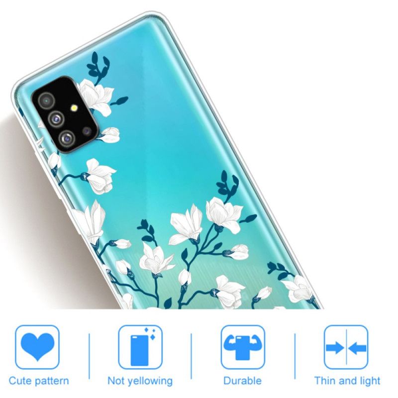 Coque Samsung Galaxy S20 Plus / S20 Plus 5g Fleurs Blanches