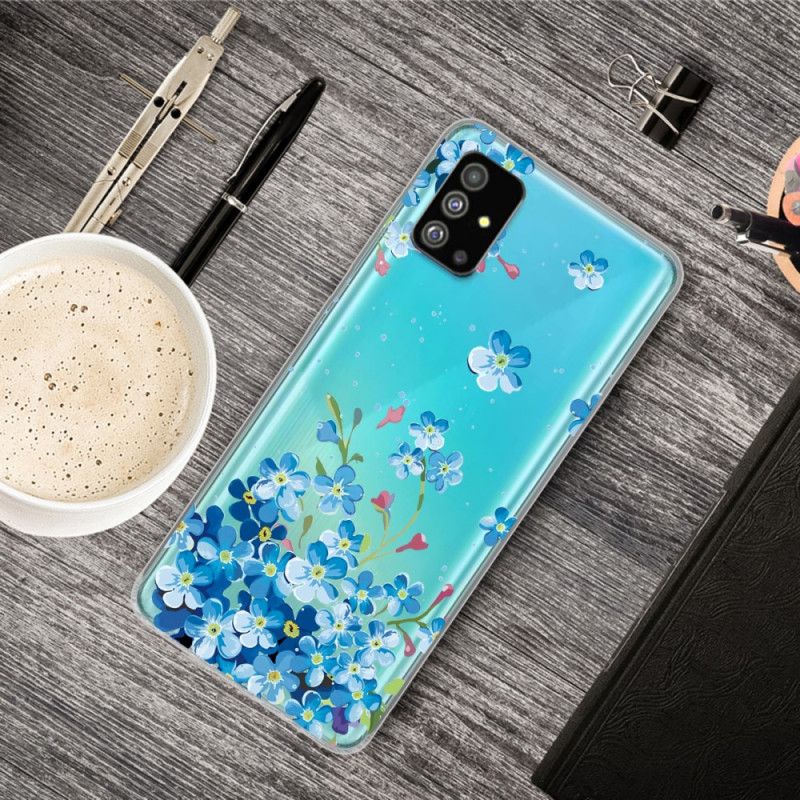 Coque Samsung Galaxy S20 Plus / S20 Plus 5g Fleurs Bleues