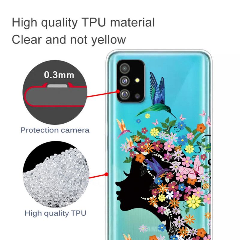 Coque Samsung Galaxy S20 Plus / S20 Plus 5g Jolie Tête Fleurie