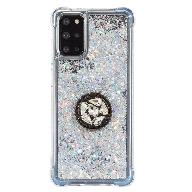 Coque Samsung Galaxy S20 Plus / S20 Plus 5g Paillettes Anneau-support