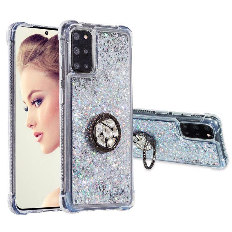 Coque Samsung Galaxy S20 Plus / S20 Plus 5g Paillettes Anneau-support