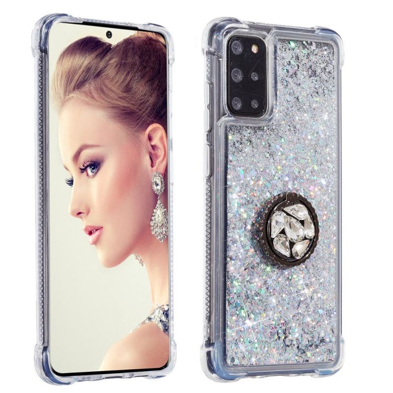 Coque Samsung Galaxy S20 Plus / S20 Plus 5g Paillettes Anneau-support