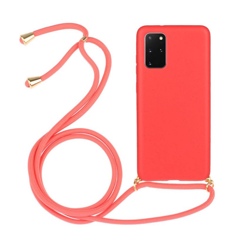 Coque Samsung Galaxy S20 Plus / S20 Plus 5g Silicone Avec Cordon Coloré