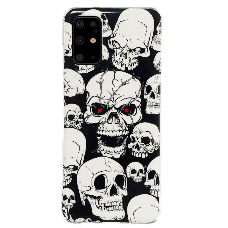 Coque Samsung Galaxy S20 Plus / S20 Plus 5g Têtes De Mort Fluorescente