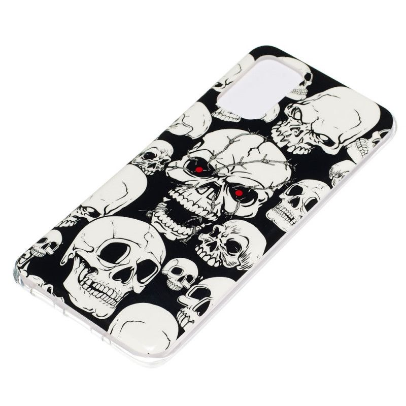 Coque Samsung Galaxy S20 Plus / S20 Plus 5g Têtes De Mort Fluorescente