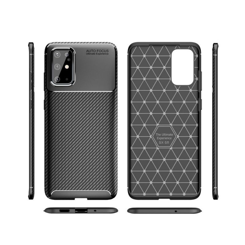 Coque Samsung Galaxy S20 Plus / S20 Plus 5g Texture Fibre Carbone Flexible