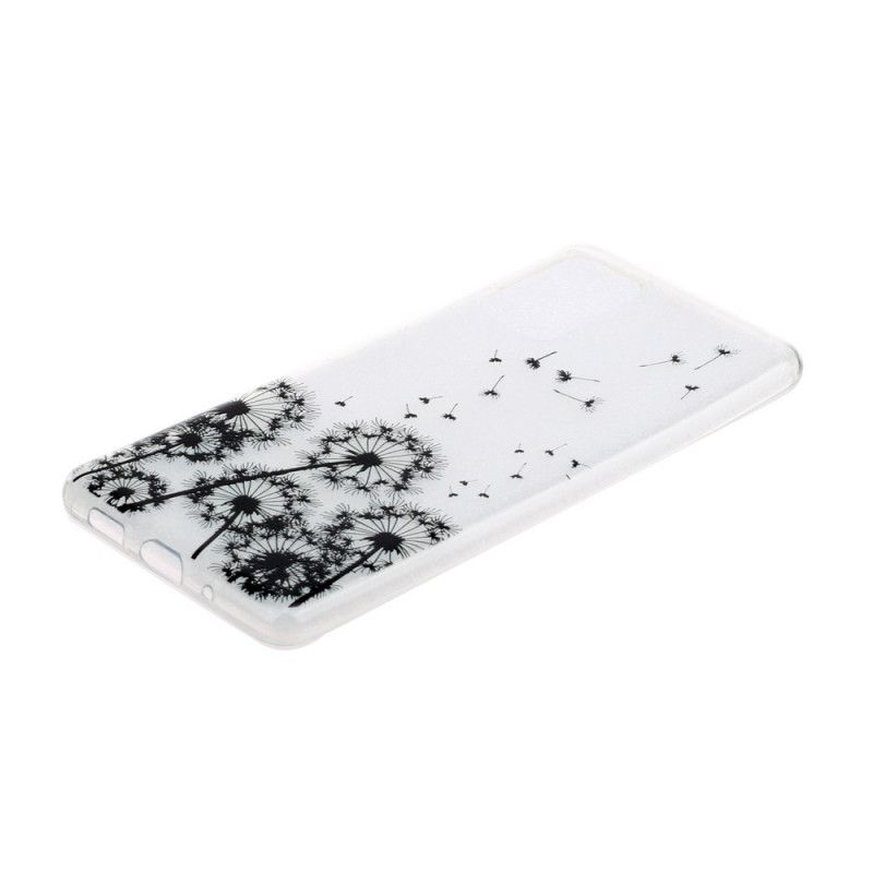 Coque Samsung Galaxy S20 Plus / S20 Plus 5g Transparente Pissenlits Noirs