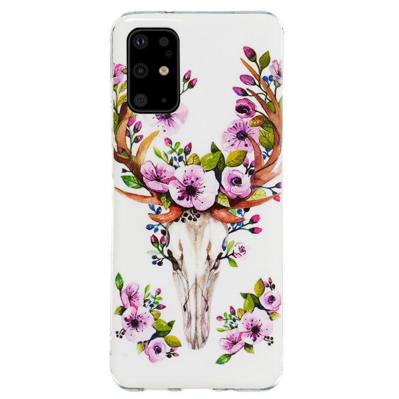 Coque Samsung Galaxy S20 Plus / S20 Plus 5g Wapiti Fleuri Fluorescente