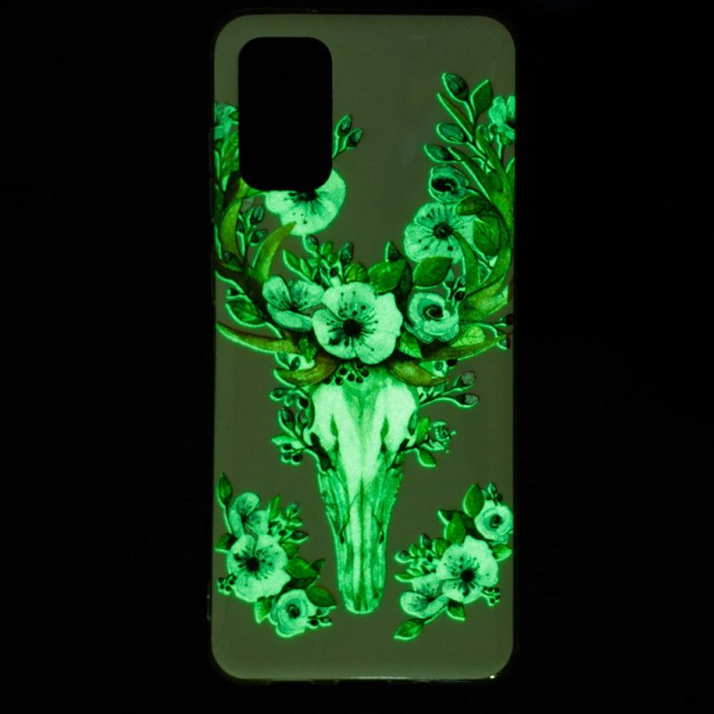 Coque Samsung Galaxy S20 Plus / S20 Plus 5g Wapiti Fleuri Fluorescente