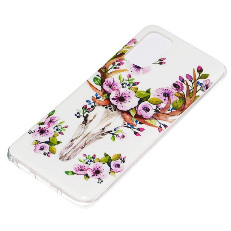 Coque Samsung Galaxy S20 Plus / S20 Plus 5g Wapiti Fleuri Fluorescente