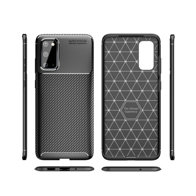 Coque Samsung Galaxy S20 Texture Fibre Carbone Flexible