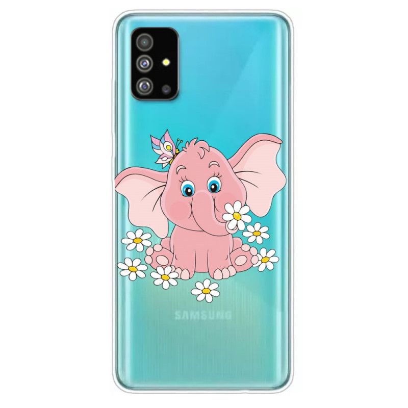 Coque Samsung Galaxy S20 Transparente Éléphant Rose