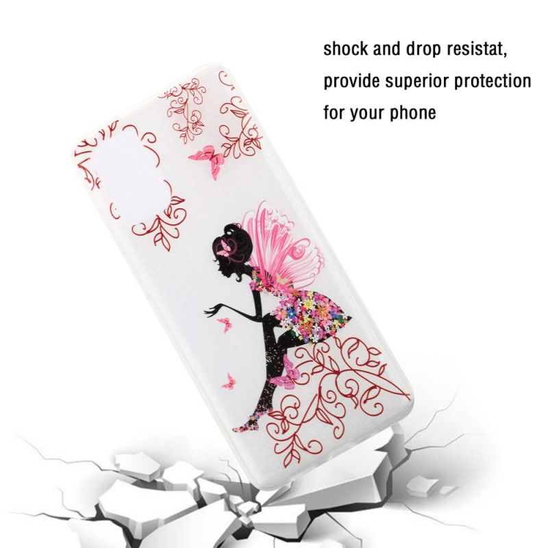 Coque Samsung Galaxy S20 Transparente Fée Fleurie