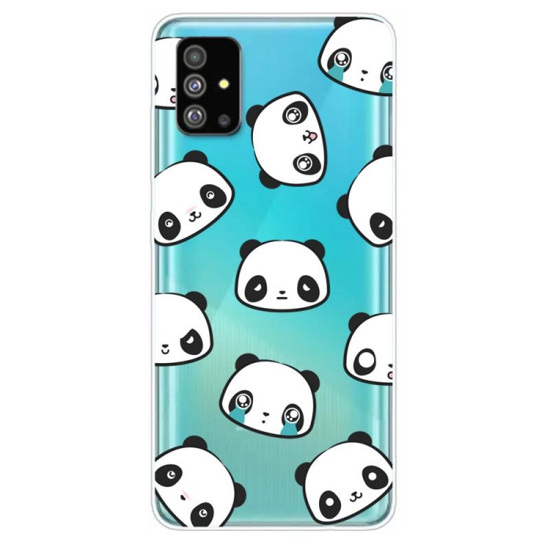 Coque Samsung Galaxy S20 Transparente Pandas Sentimentaux