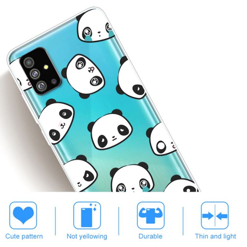 Coque Samsung Galaxy S20 Transparente Pandas Sentimentaux