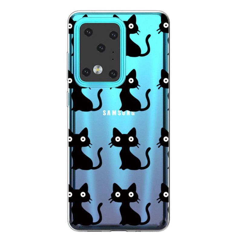 Coque Samsung Galaxy S20 Ultra Multiples Chats Noirs