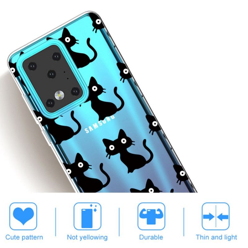 Coque Samsung Galaxy S20 Ultra Multiples Chats Noirs
